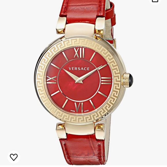 Versace Leda Analog Watch in Red - new with authenticity card. - Picture 4 of 6